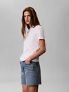 Calvin Klein SS CLASSIC HANDWRITI, YAF Beyaz Kadın T-Shirt