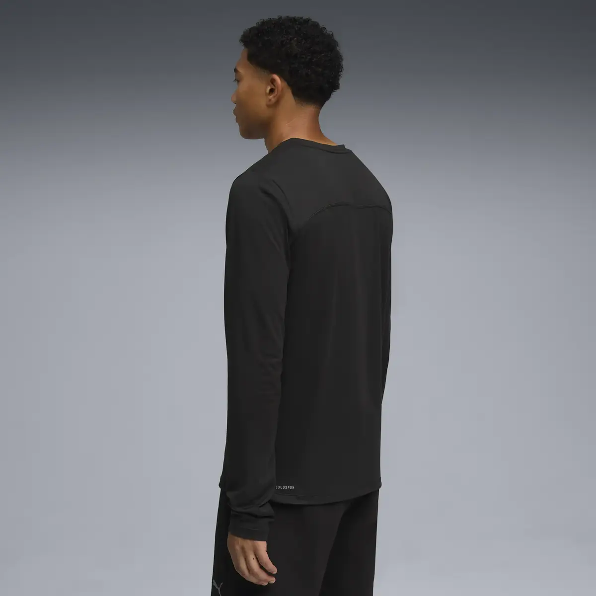 Puma M CLOUDSPUN LS TEE Siyah Erkek T-Shirt & Polo