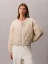 Calvin Klein LOGO QUILTED INSULAT, 67U Bej Kadın Ceket