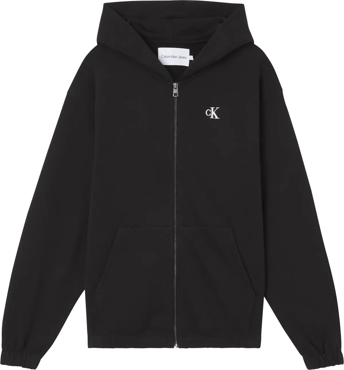 Calvin Klein TWO TONE MONOGRAM ZI Kadın Siyah Hoodie