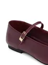 Tommy Hilfiger SMOOTH LEATHER MARYJ, H04 Bordo Kadın Babet