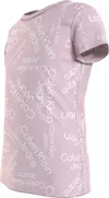Calvin Klein STACKED LOGO AOP T-S Kadın Pembe T-Shirt