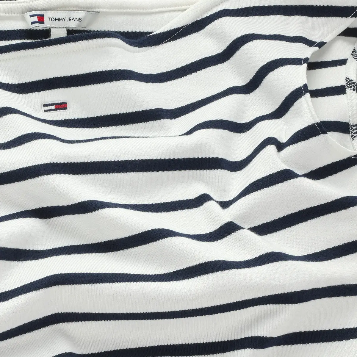 Tommy Hilfiger TJW BOAT NECK TOP SS, 0FC Beyaz Kadın T-Shirt & Polo