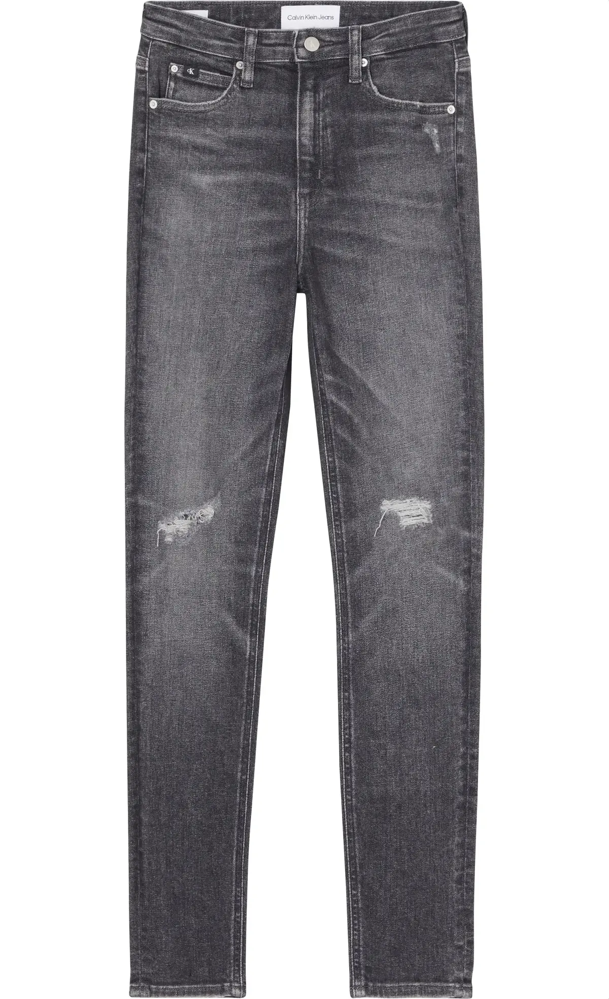 Calvin Klein HIGH RISE SKINNY Kadın Antrasit Kot Pantolon
