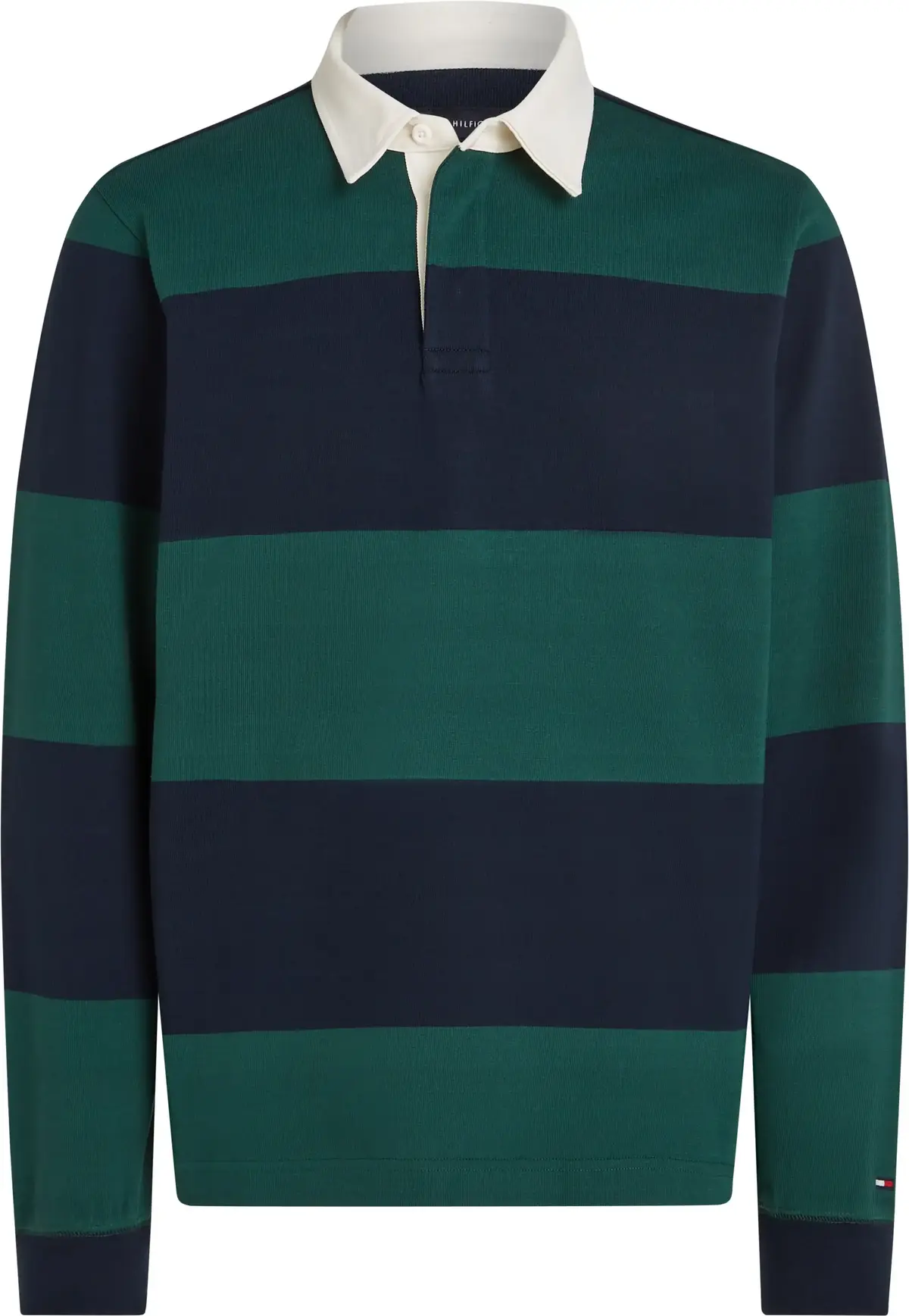 Tommy Hilfiger GIFTING RUGBY Erkek Yeşil Polo Sweatshirt