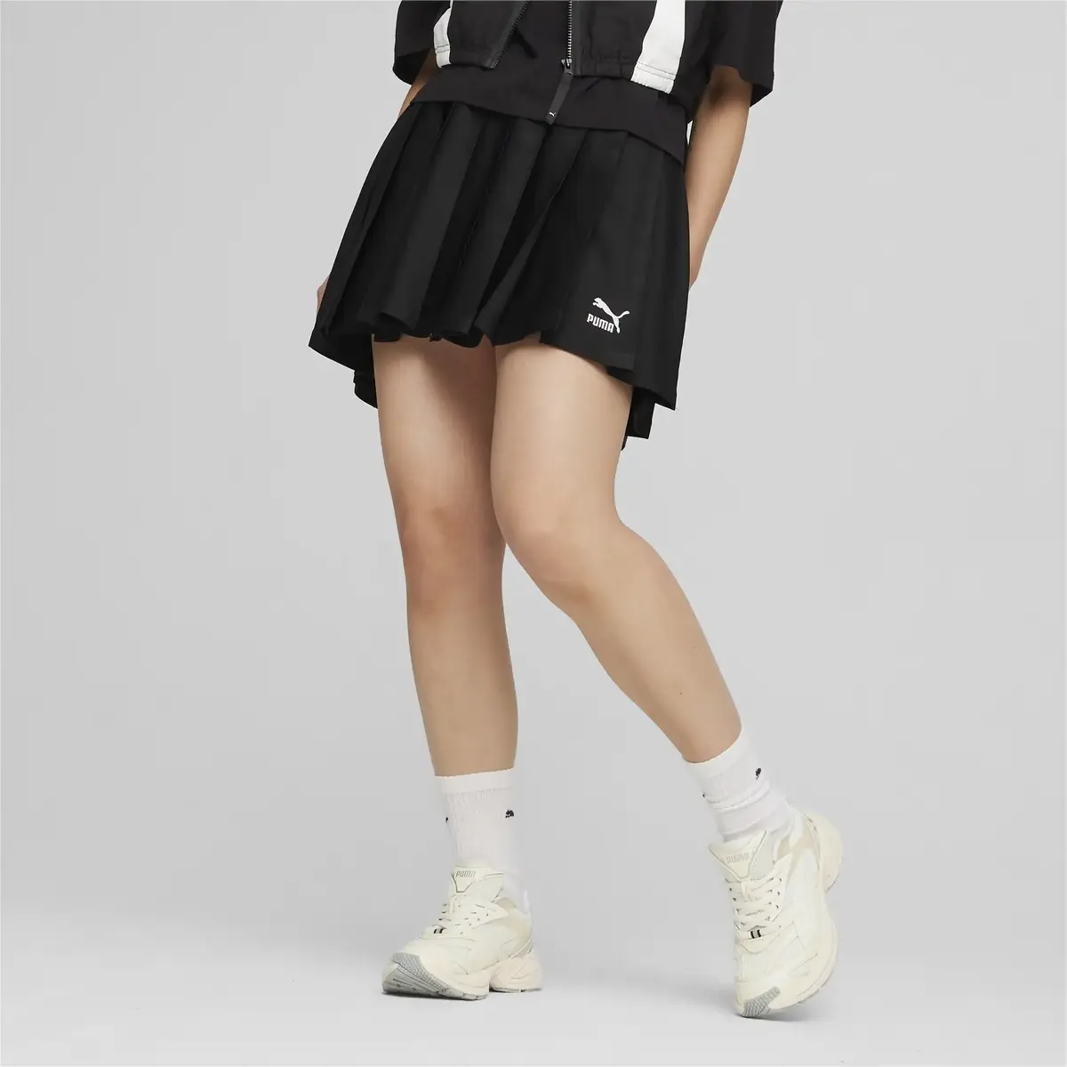 Puma Classics Pleated Skirt Siyah Kadın Etek