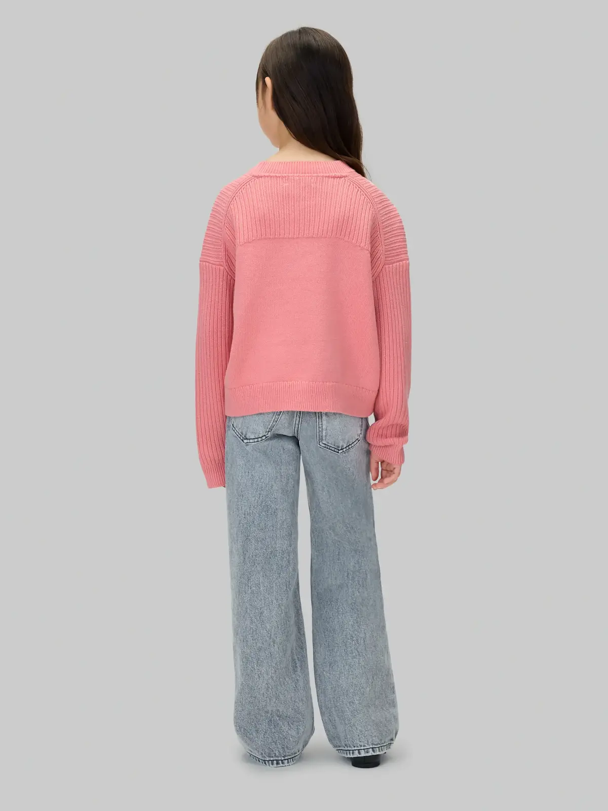 Calvin Klein MONOLOGO CN SWEATER, VAZ Pembe Kız Çocuk Sweatshirt