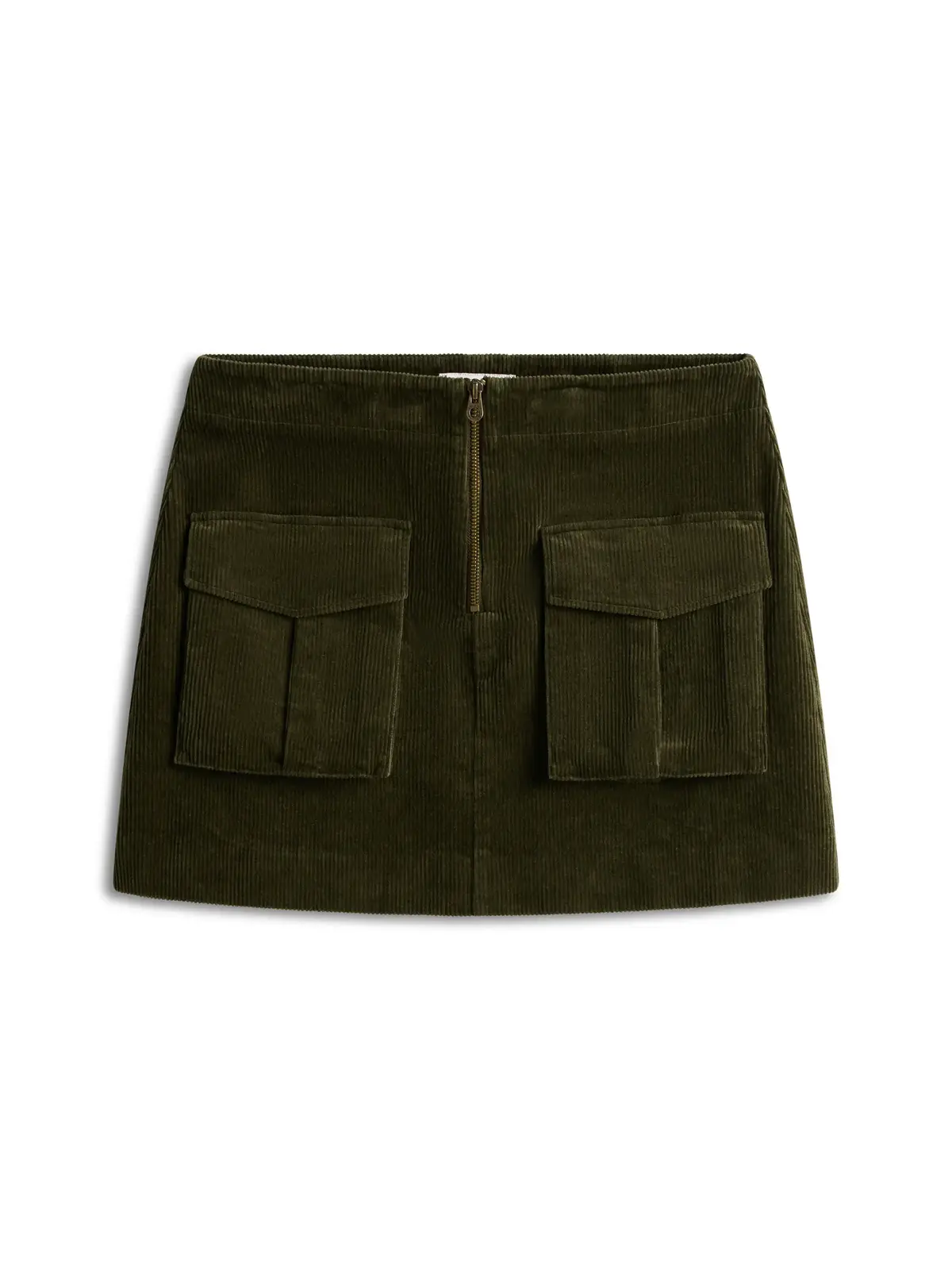 Tommy Hilfiger CORDUROY MINI SKIRT, MR8 Yeşil Kadın Etek