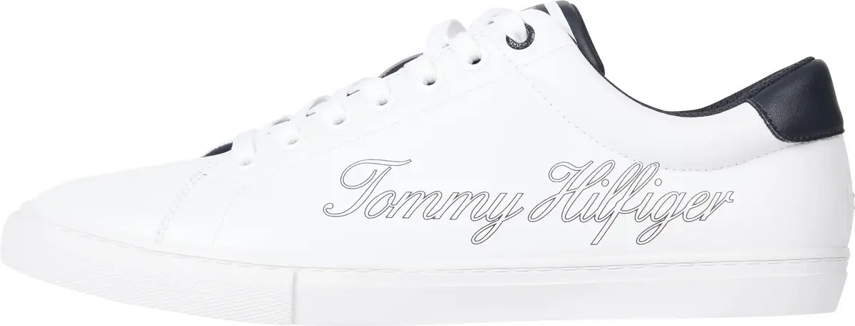 Tommy Hilfiger TH OUTLINE SIGNATURE Erkek Beyaz Günlük Spor Ayakkabı