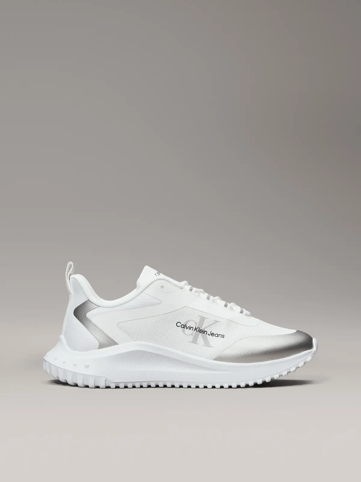 Calvin Klein EVA RUNNER LOW LACE, 01V Beyaz Kadın Spor Ayakkabı & Sneaker