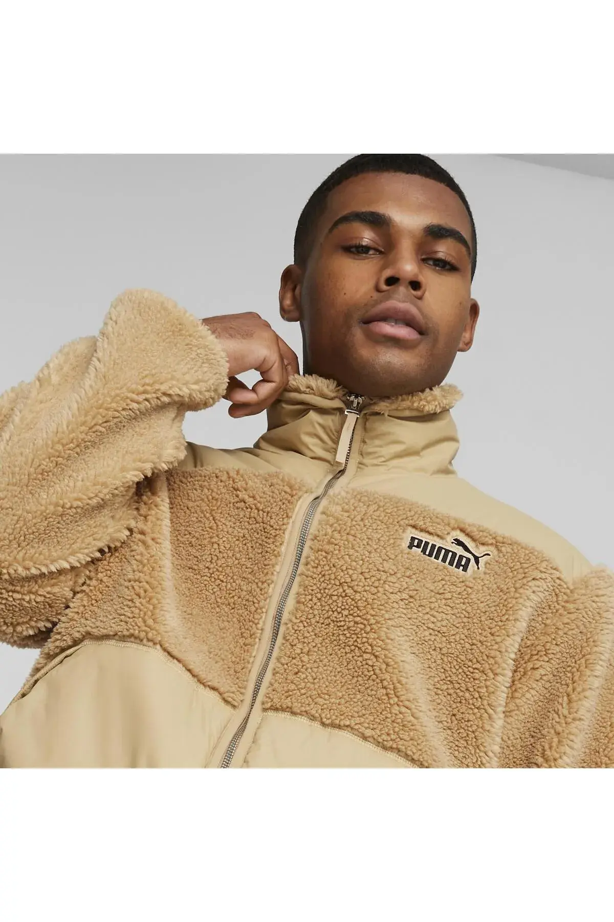Puma Sherpa Hybrid Jacket Bej Erkek Ceket