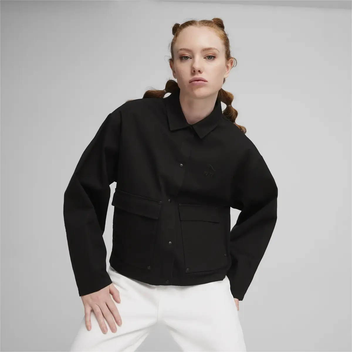 Puma Classics Shore Jacket Siyah Kadın Sweatshirt
