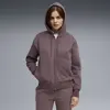 PUMA HER Relaxed Full-Zip Hoodie Kadın Mor Hoodie