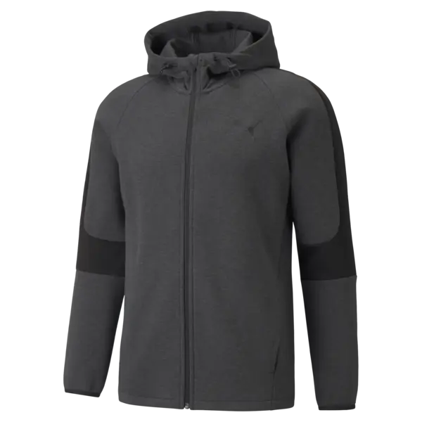 Puma EVOSTRIPE Core FZ Hoodie Antrasit Erkek Fermuarlı Ceket