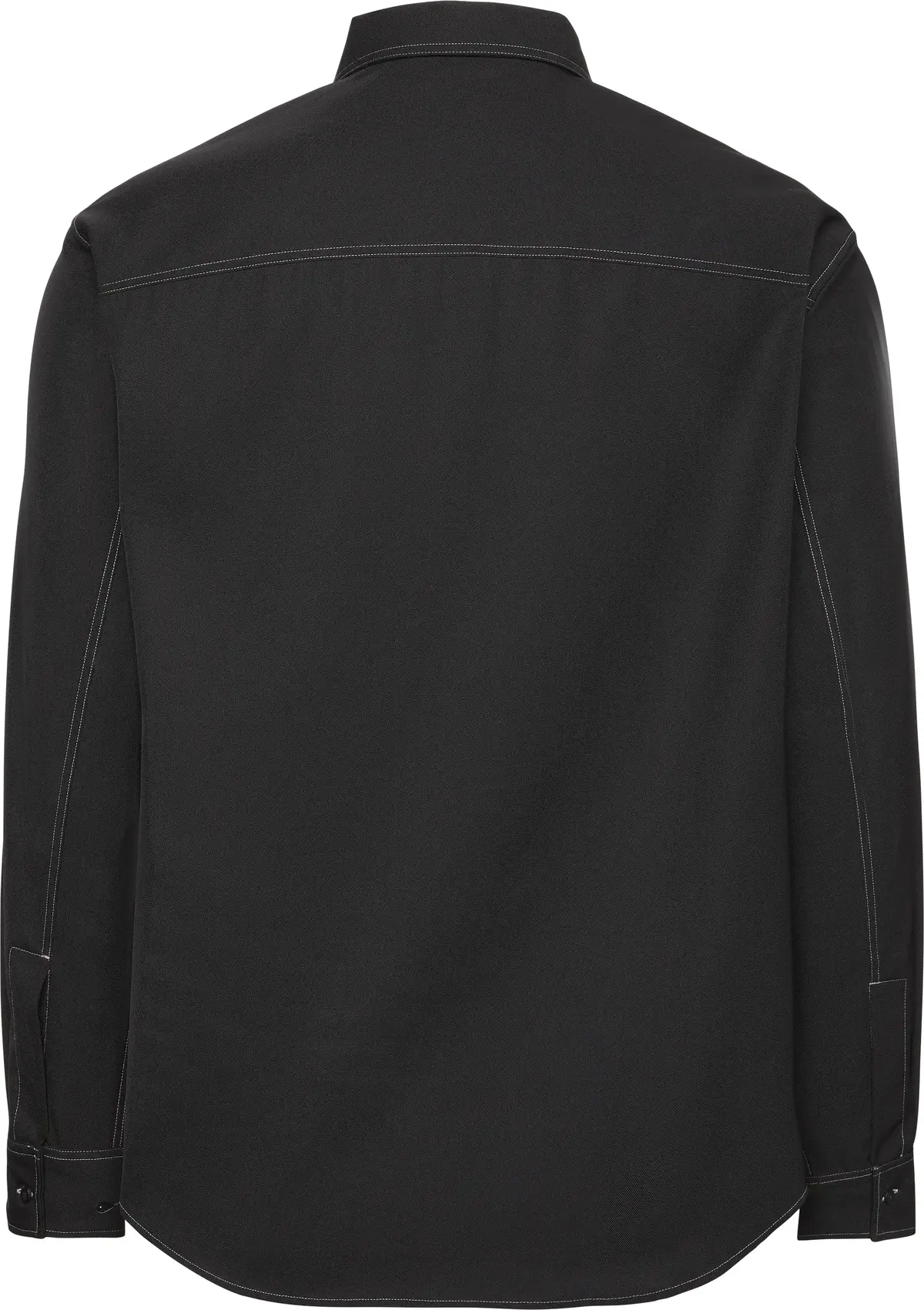 Calvin Klein LS GABARDINE RLXED OVERSHIRT Erkek Siyah Fermuarlı Ceket