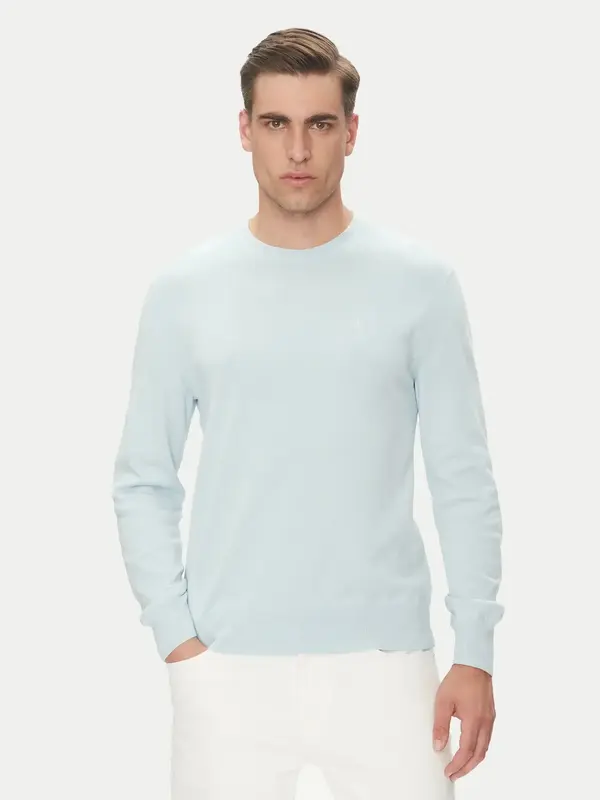 Calvin Klein LS SUPIMA COTTON CREWNK SWEATER Mavi Erkek Kazak