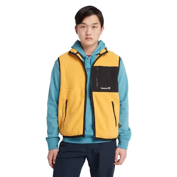 Timberland Outdoor Archive Re-issue Vest with Polar Sarı Erkek Yelek
