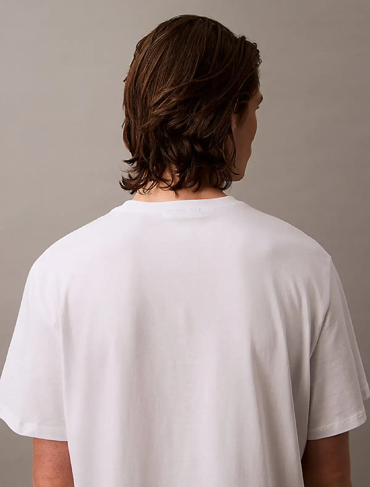 Calvin Klein SS Hero Monologo Tee 20s Beyaz Erkek Tişört
