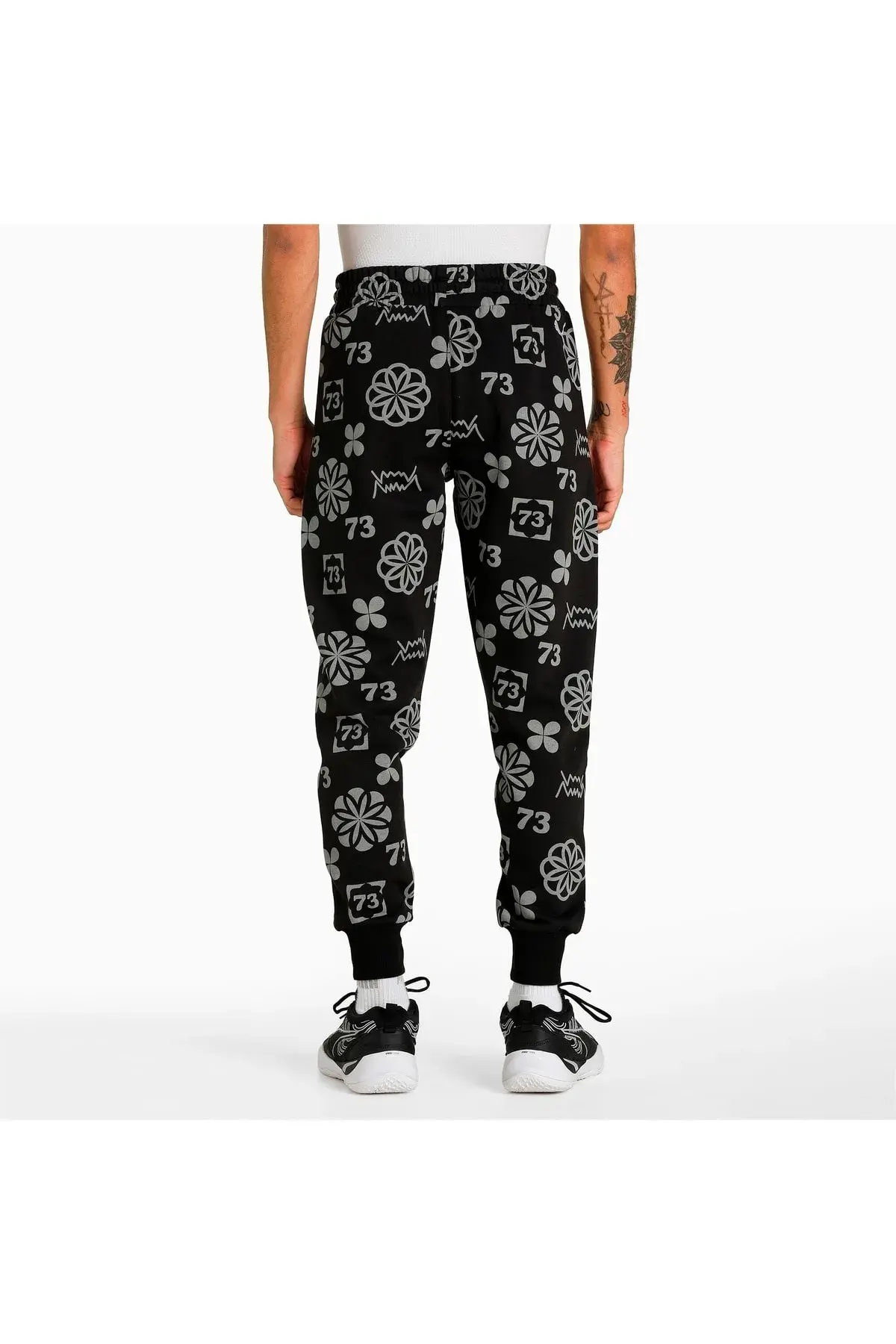 Puma Booster Clyde Print Pant Siyah Erkek Basketbol Eşofman Altı