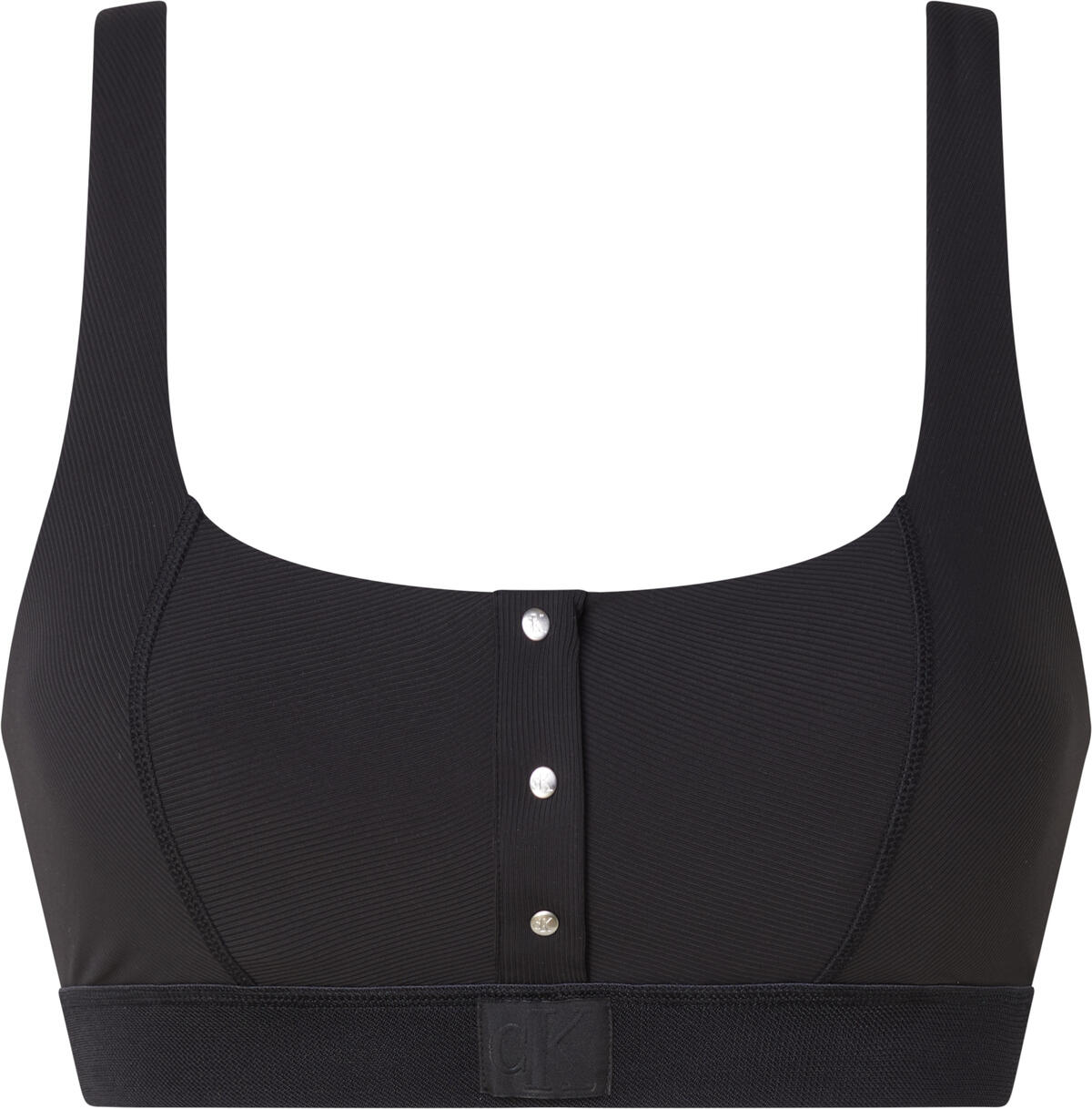 Calvin Klein BRALETTE-RP Kadın Siyah Bikini Üstü