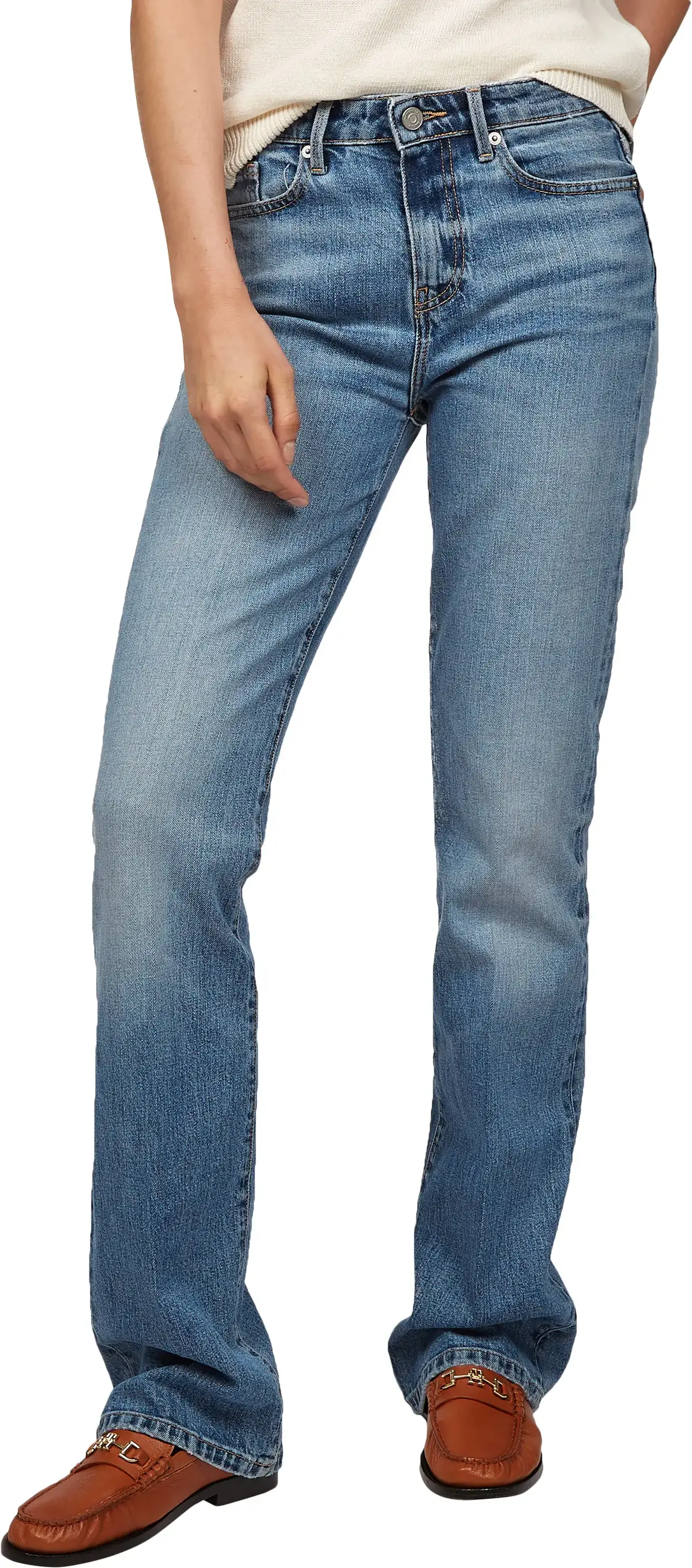 Tommy Hilfiger BOOTCUT RW TOBY, 1A6 Mavi Kadın Jean Pantolon