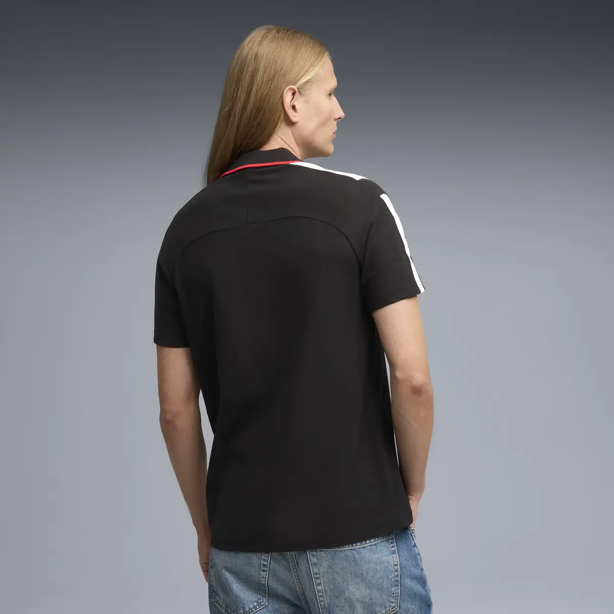 Puma Ferrari MT7 Polo Siyah Erkek Polo T-Shirt