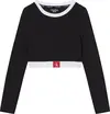 Calvin Klein CROPPED TOP Kadın Siyah T-Shirt