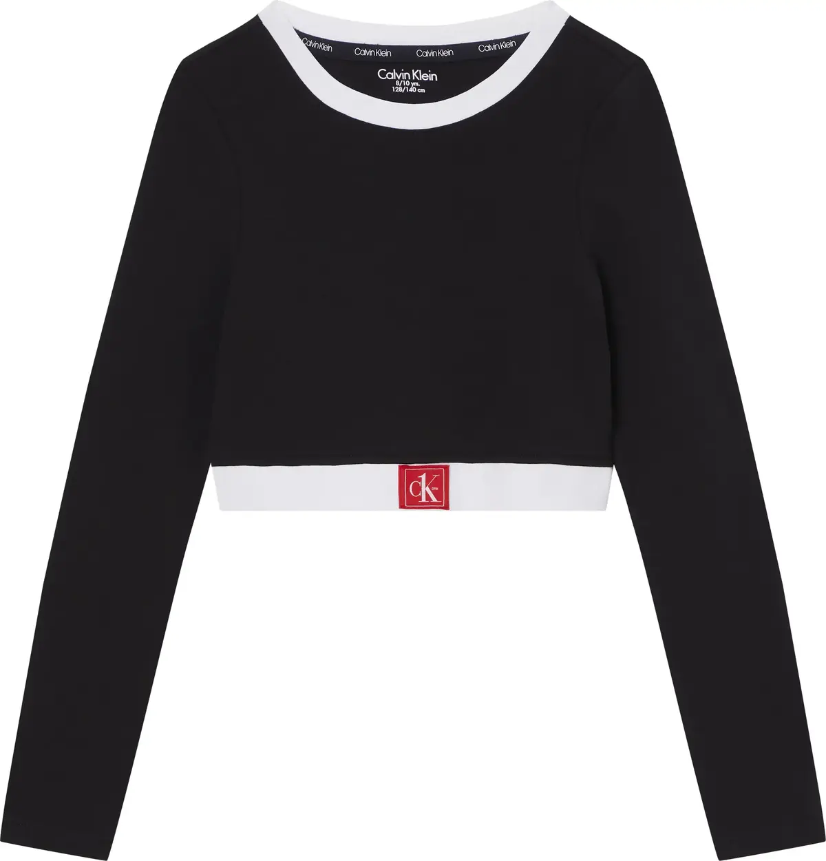 Calvin Klein CROPPED TOP Kadın Siyah T-Shirt