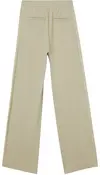 Calvin Klein SIDE RIB STRAIGHT MI Kadın Krem Geniş Paça Pantolon
