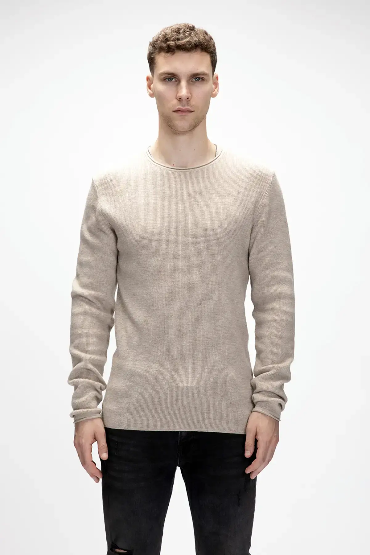 BAD BEAR TENDER JUMPER Erkek Bej Triko Kazak