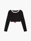 Calvin Klein CROPPED TOP Kadın Siyah T-Shirt