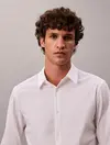 Calvin Klein LS TECH STRETCH SLIM Beyaz Erkek Gömlek