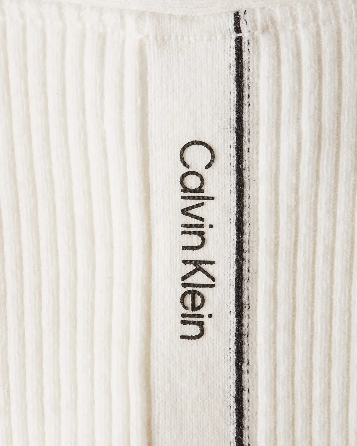 Calvin Klein ESSENTIAL RIB SHORTS Kadın Beyaz Kazak