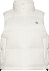 Calvin Klein ESSENTIAL MIDWEIGHT PUFFER VEST Beyaz Kadın Yelek