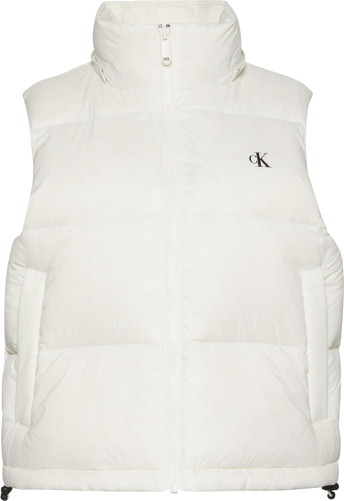 Calvin Klein ESSENTIAL MIDWEIGHT PUFFER VEST Beyaz Kadın Yelek