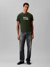 Calvin Klein SS 30S EU CALVIN KLE Yeşil Erkek Tişört