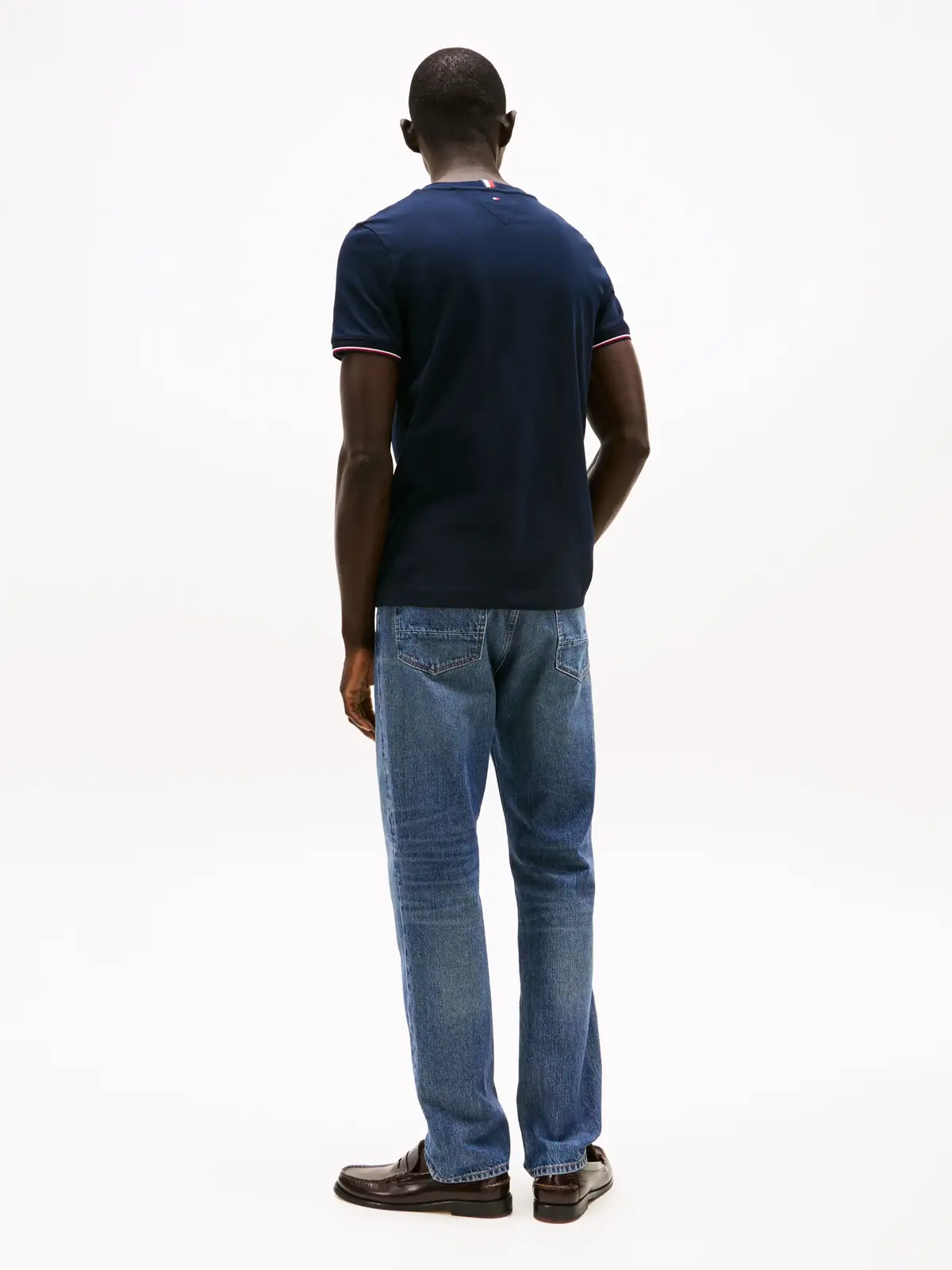 Tommy Hilfiger TOMMY LOGO TIPPED TE, DW5 Siyah Erkek T-Shirt & Polo