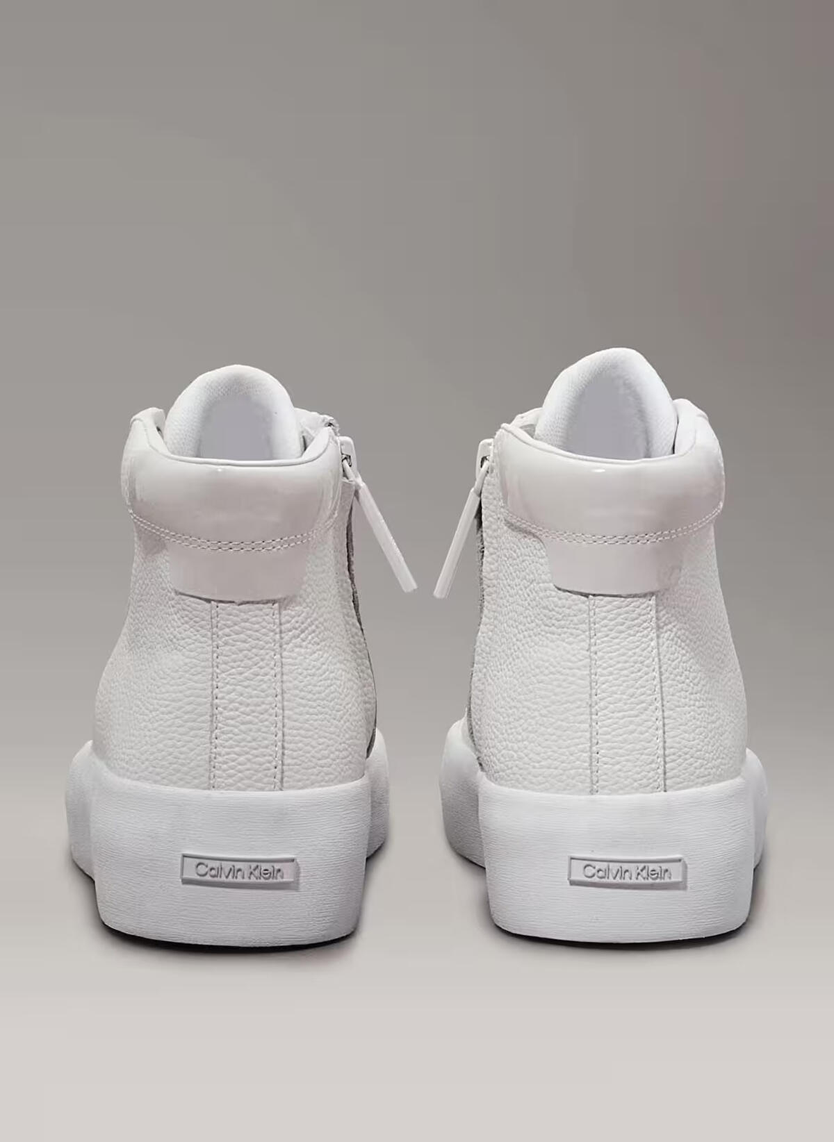 Calvin Klein VULC HIGH TOP LTH, 01T Beyaz Kadın Spor Ayakkabı