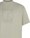 Calvin Klein SS RLXD PREMIUM INTERLOCK EMBLEM Erkek Krem  T-Shirt