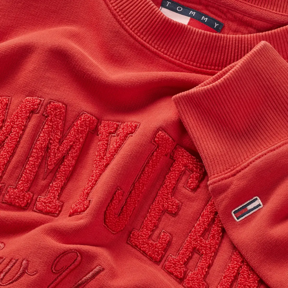 Tommy Hilfiger TJM RLX VINTAGE VARS, XME Kırmızı Erkek Sweatshirt