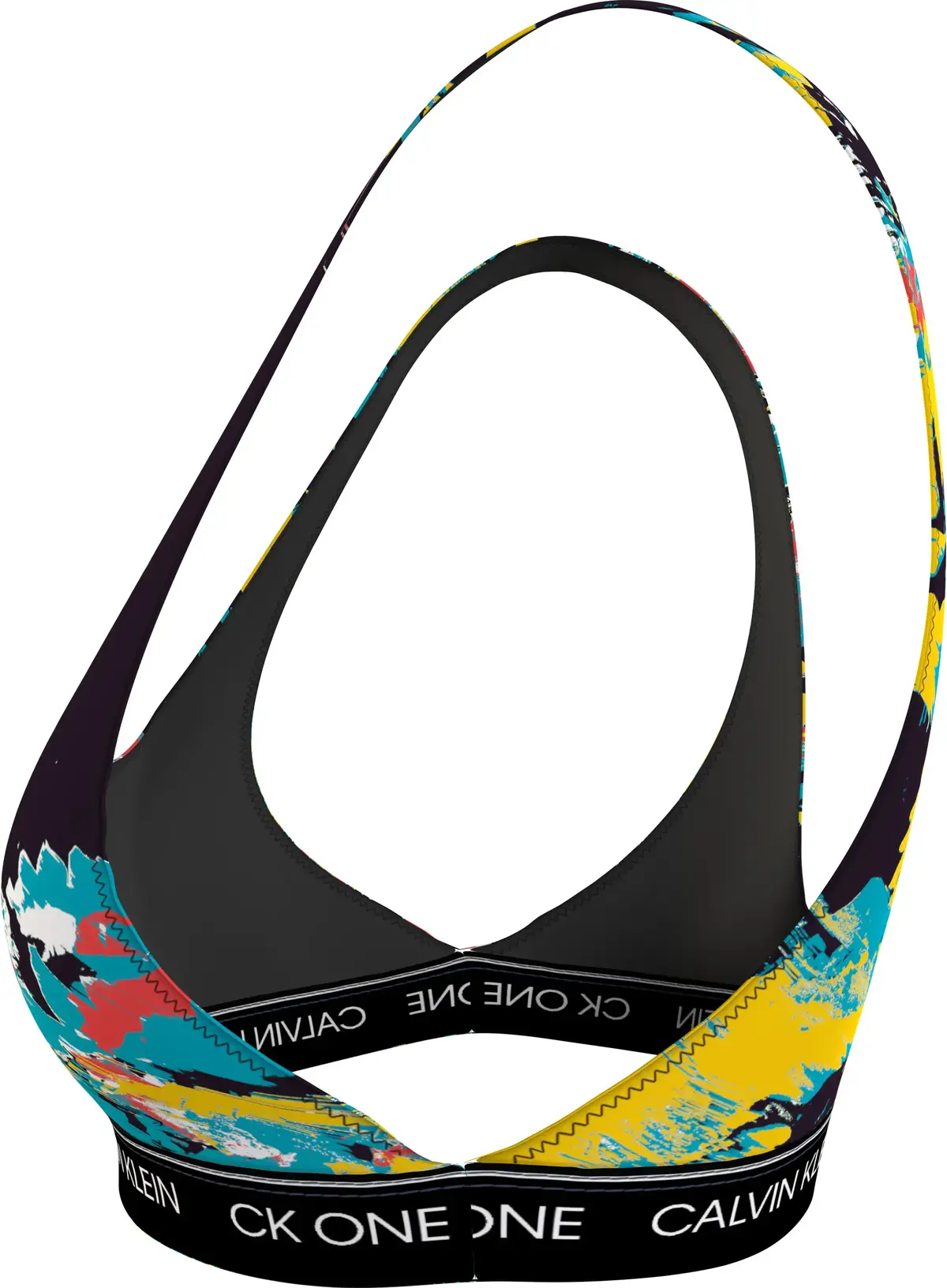 Calvin Klein BRALETTE RP-PRINT Kadın Renkli Bikini Üstü