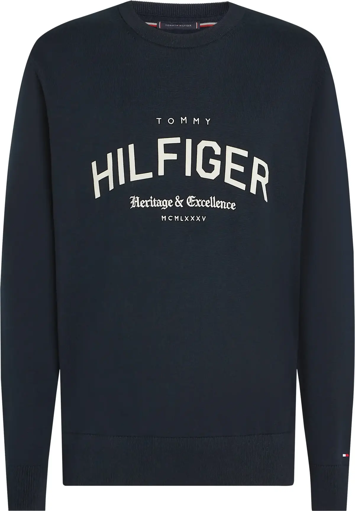 Tommy Hilfiger BRAND IDENTITY CREW, DW5 Siyah Erkek Sweatshirt