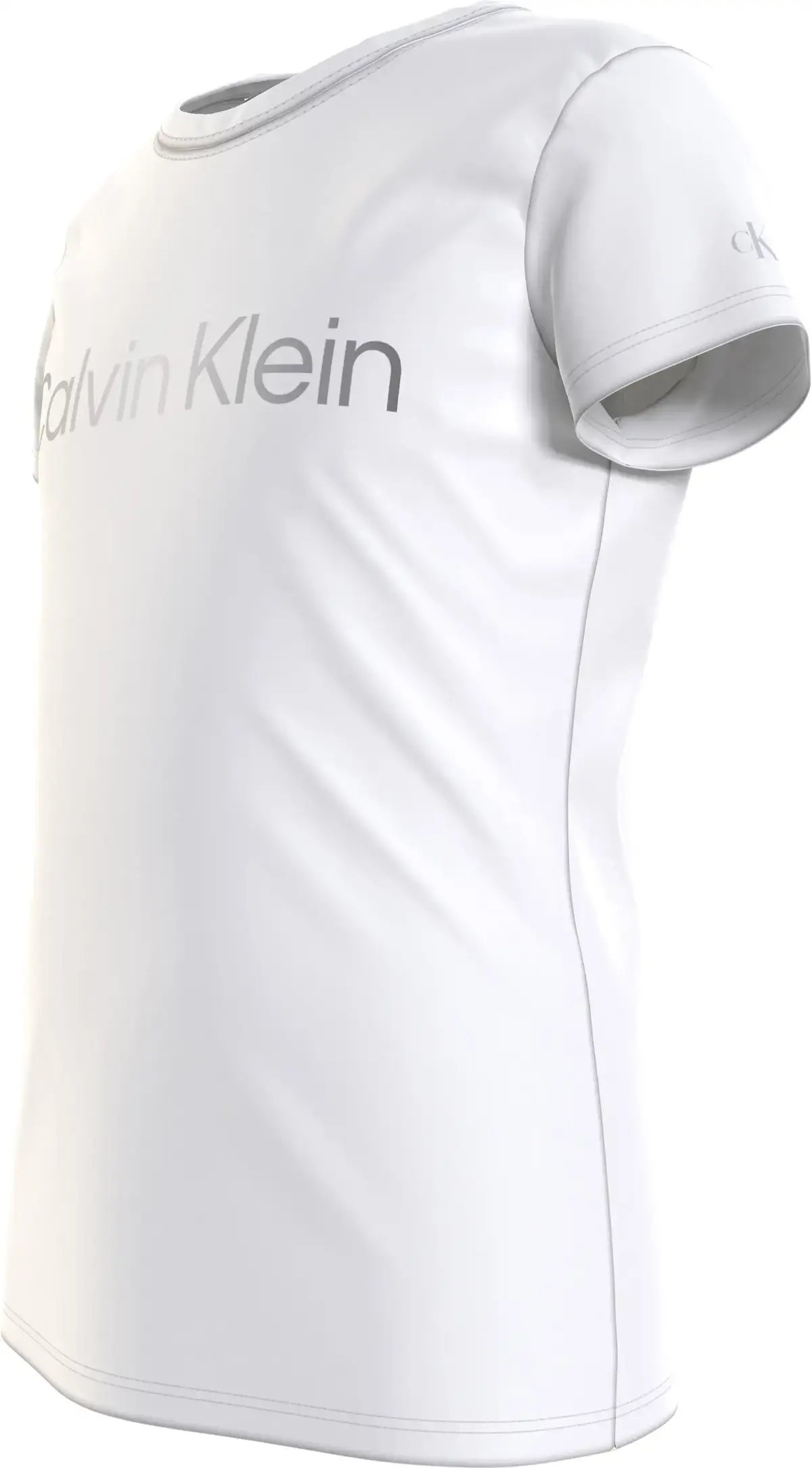 Calvin Klein INST SILVER LOGO SLI Kadın Beyaz T-Shirt