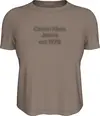 Calvin Klein Gri Kadın T-Shirt & Polo