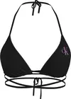 Calvin Klein TRIANGLE-RP Kadın Siyah Bikini Üstü