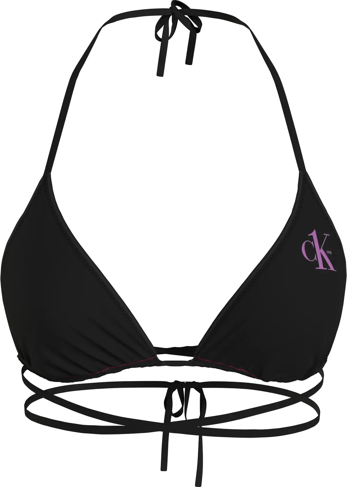 Calvin Klein TRIANGLE-RP Kadın Siyah Bikini Üstü