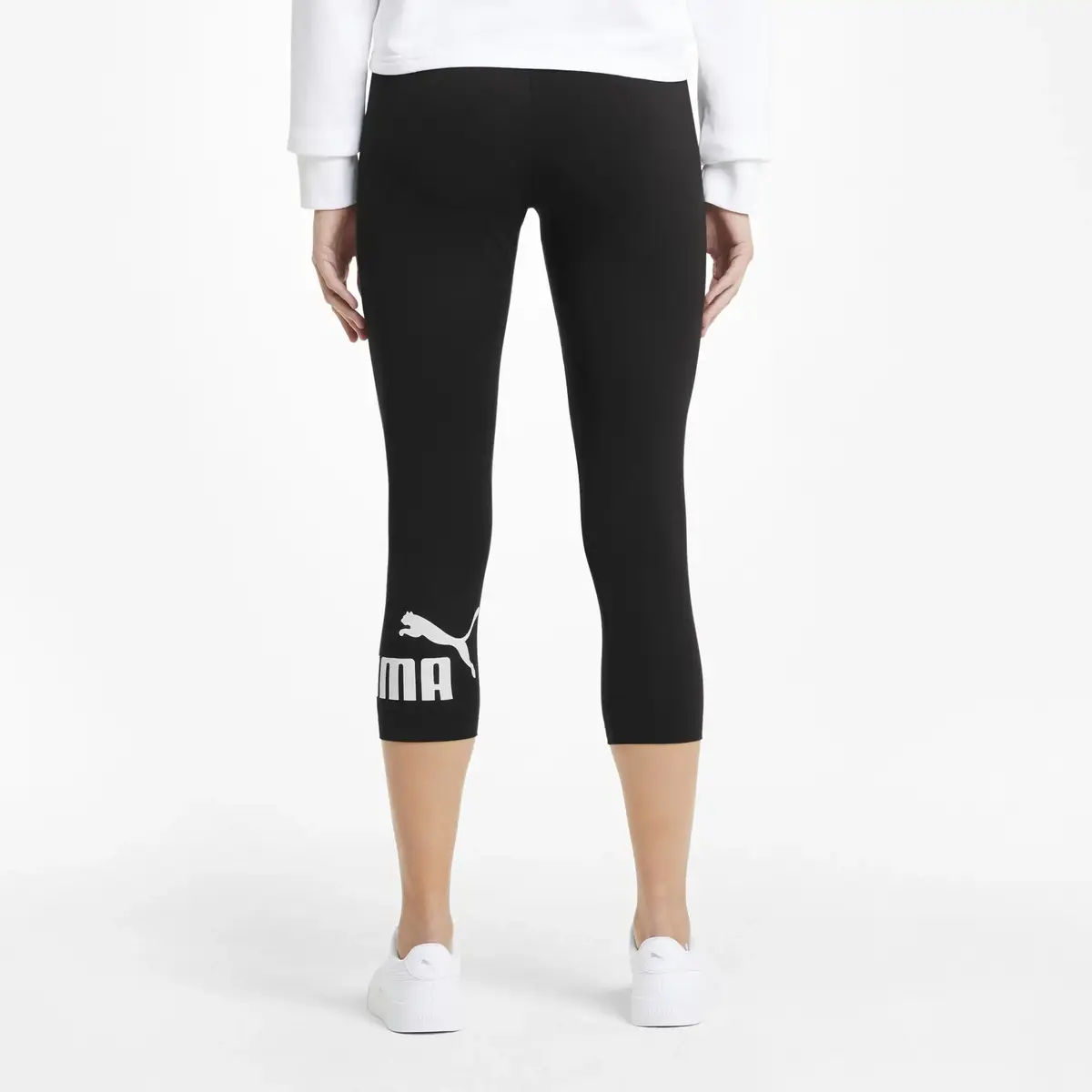 Puma ESS 45019 Logo Leggings Siyah Kadın Tayt