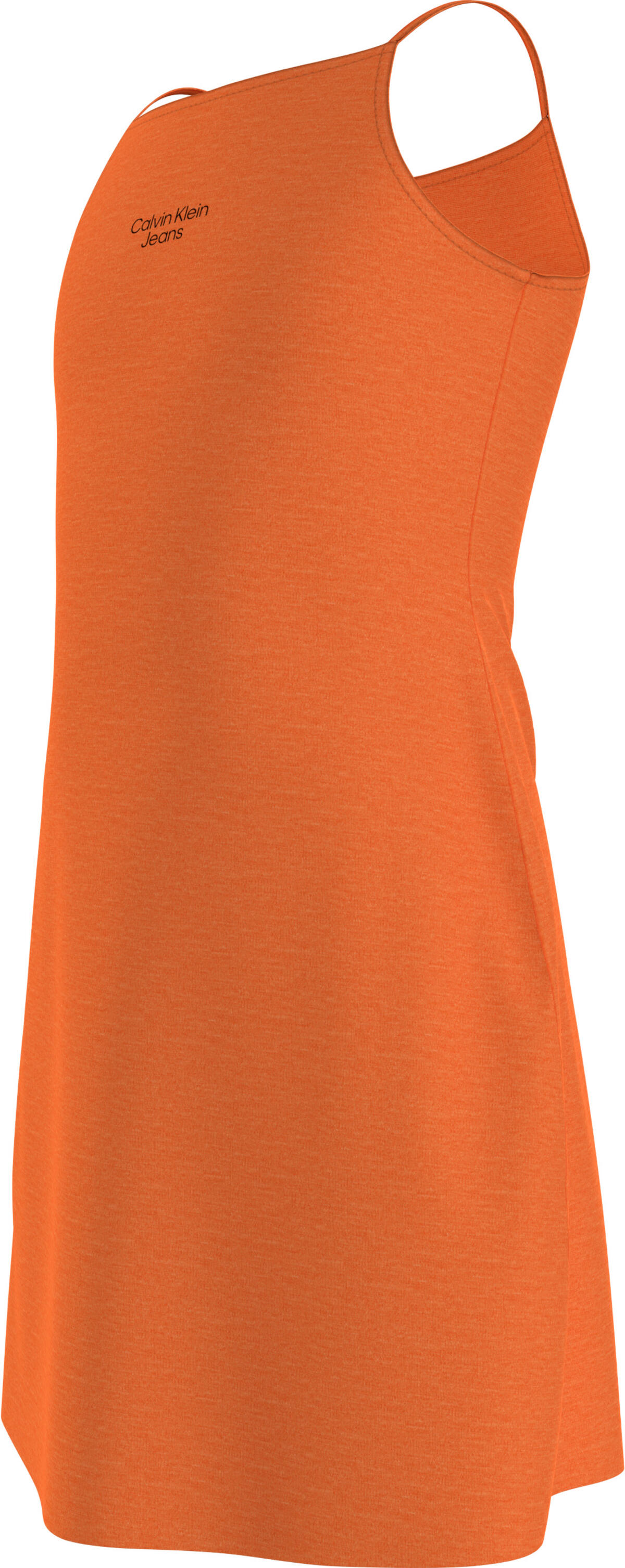 Calvin Klein STACK LOGO PUNTO STR Kadın Turuncu Elbise