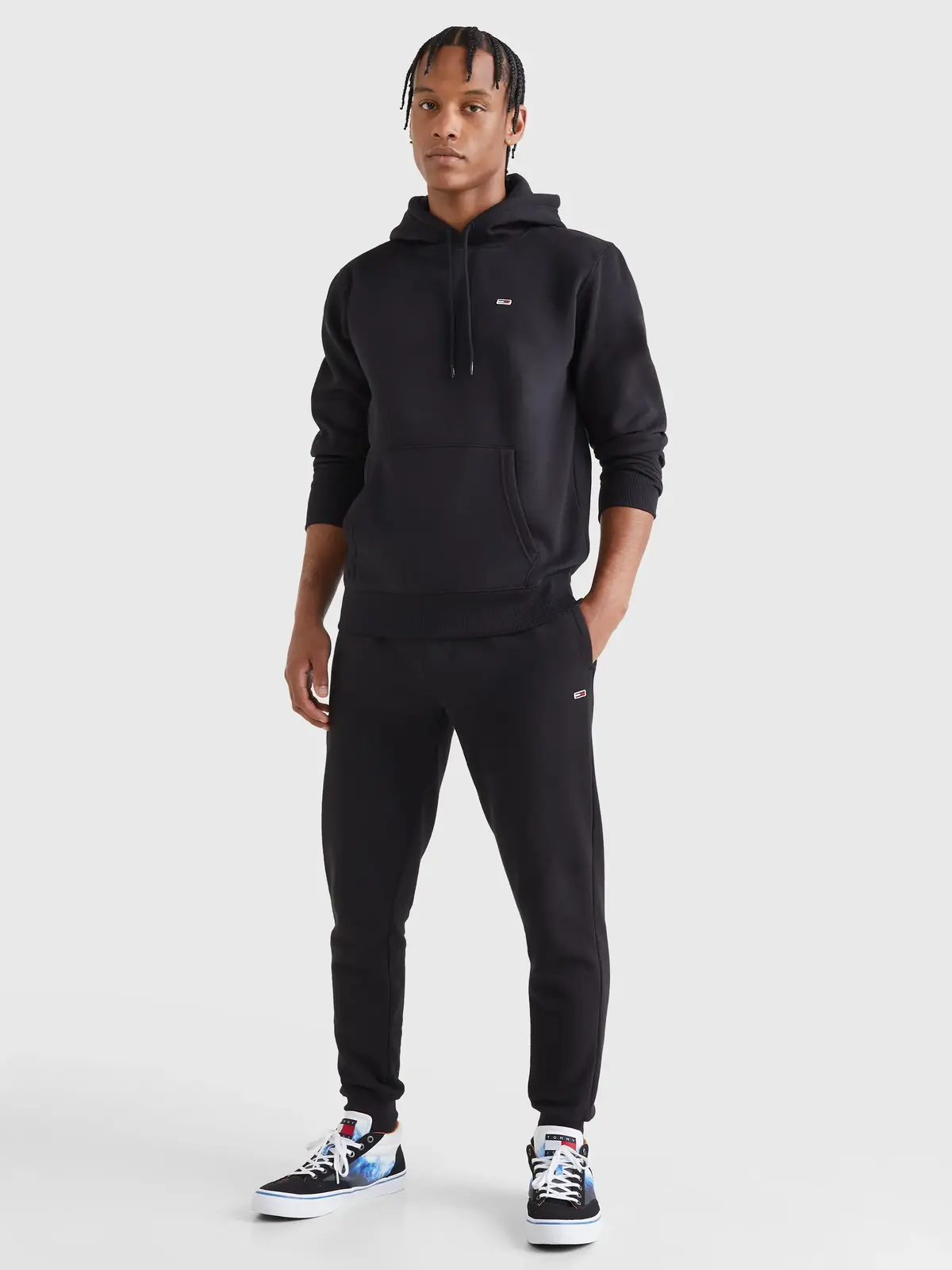 Tommy Hilfiger TJM REGULAR FLEECE H Erkek Siyah Sweatshirt