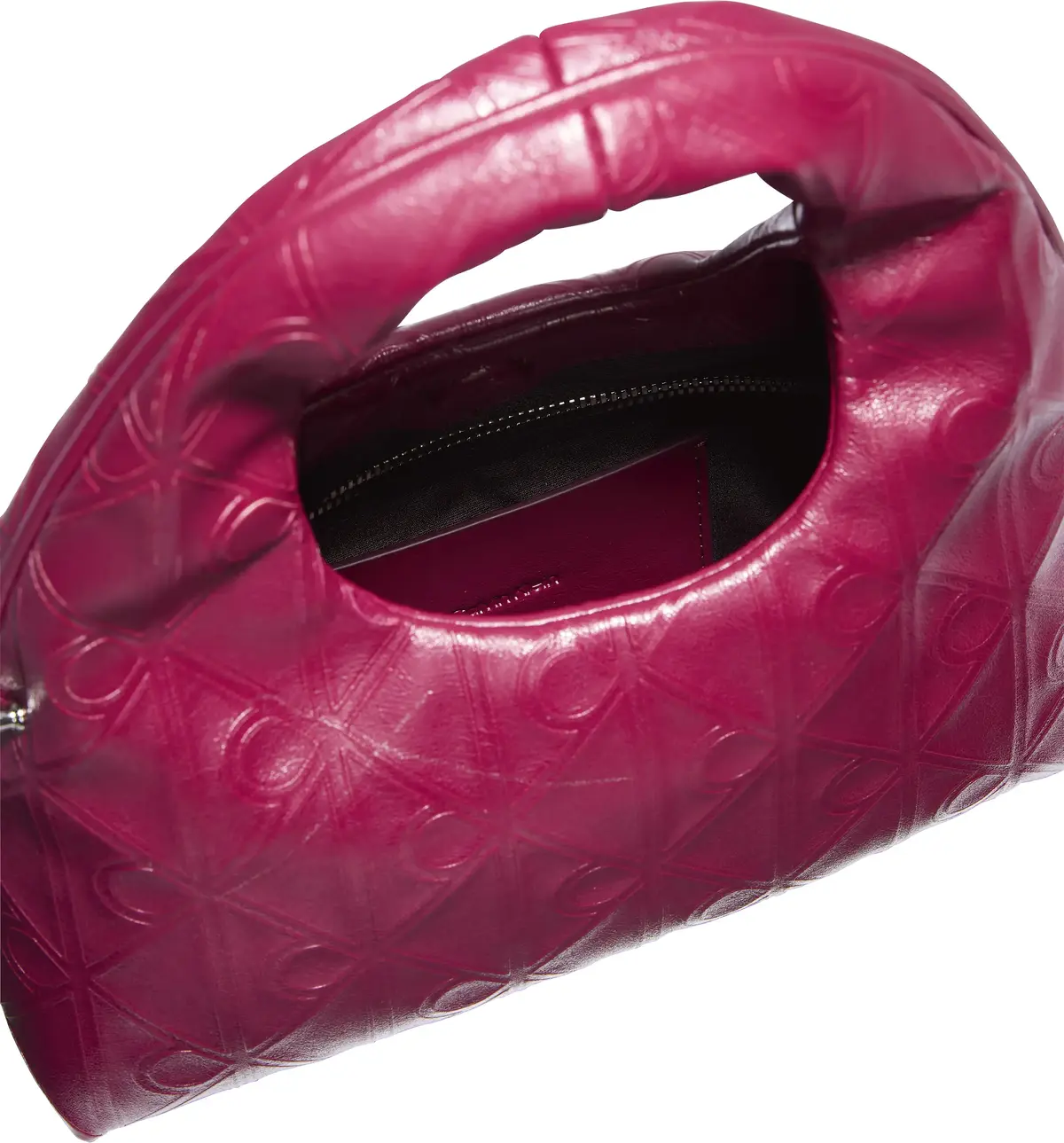 Calvin Klein EMBLEM AOP PUFFER BAG WITH STRAP Kadın Kırmızı El Çanta